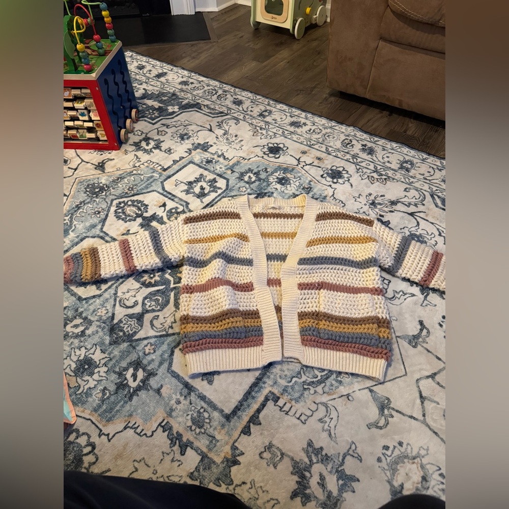 Striped Knit Cardigan